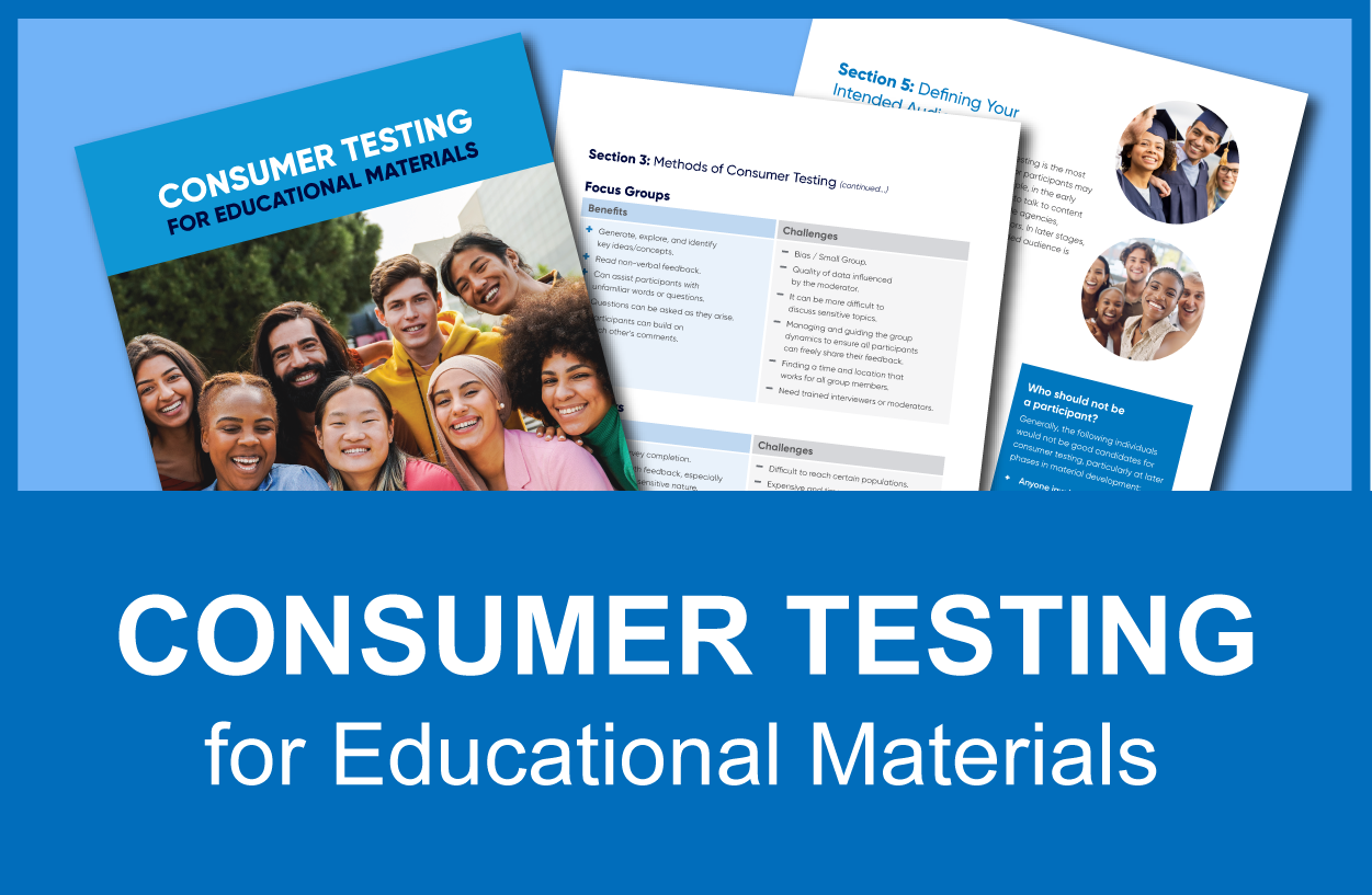 Consumer Testing for Educational Materials.