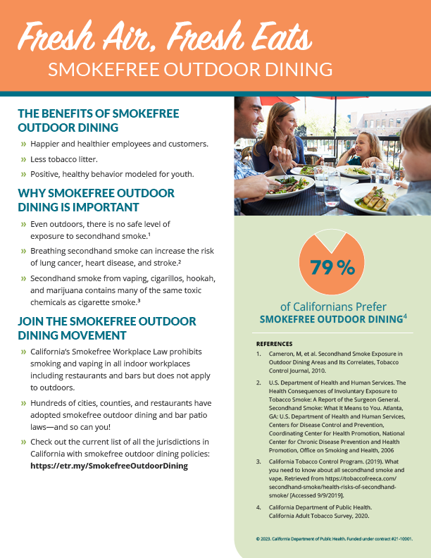 Fresh Air, Fresh Eats Factsheet sample