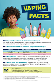 Vaping Facts poster sample