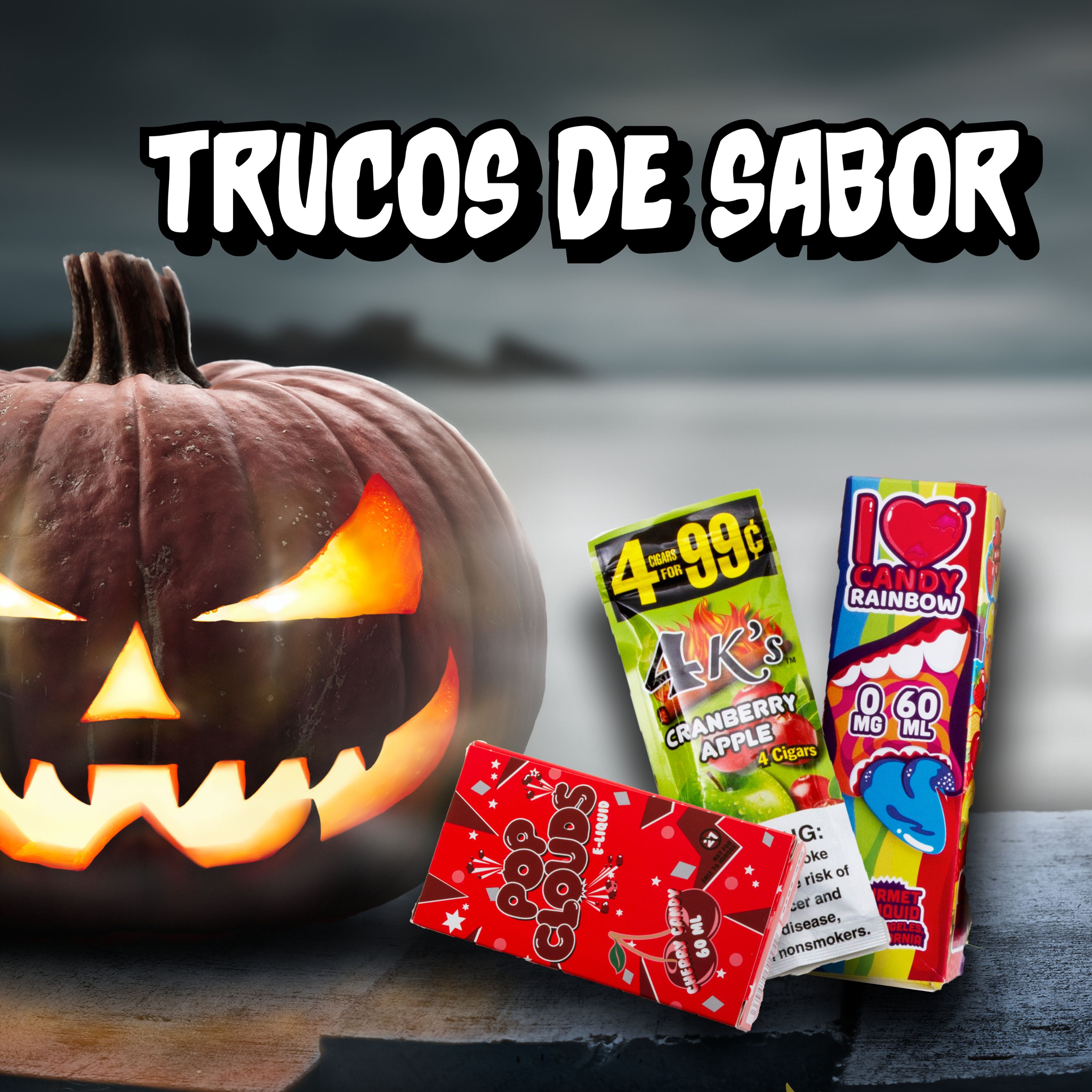 Flavor Tricks (includes a jack-o-lantern and flavored tobacco products)