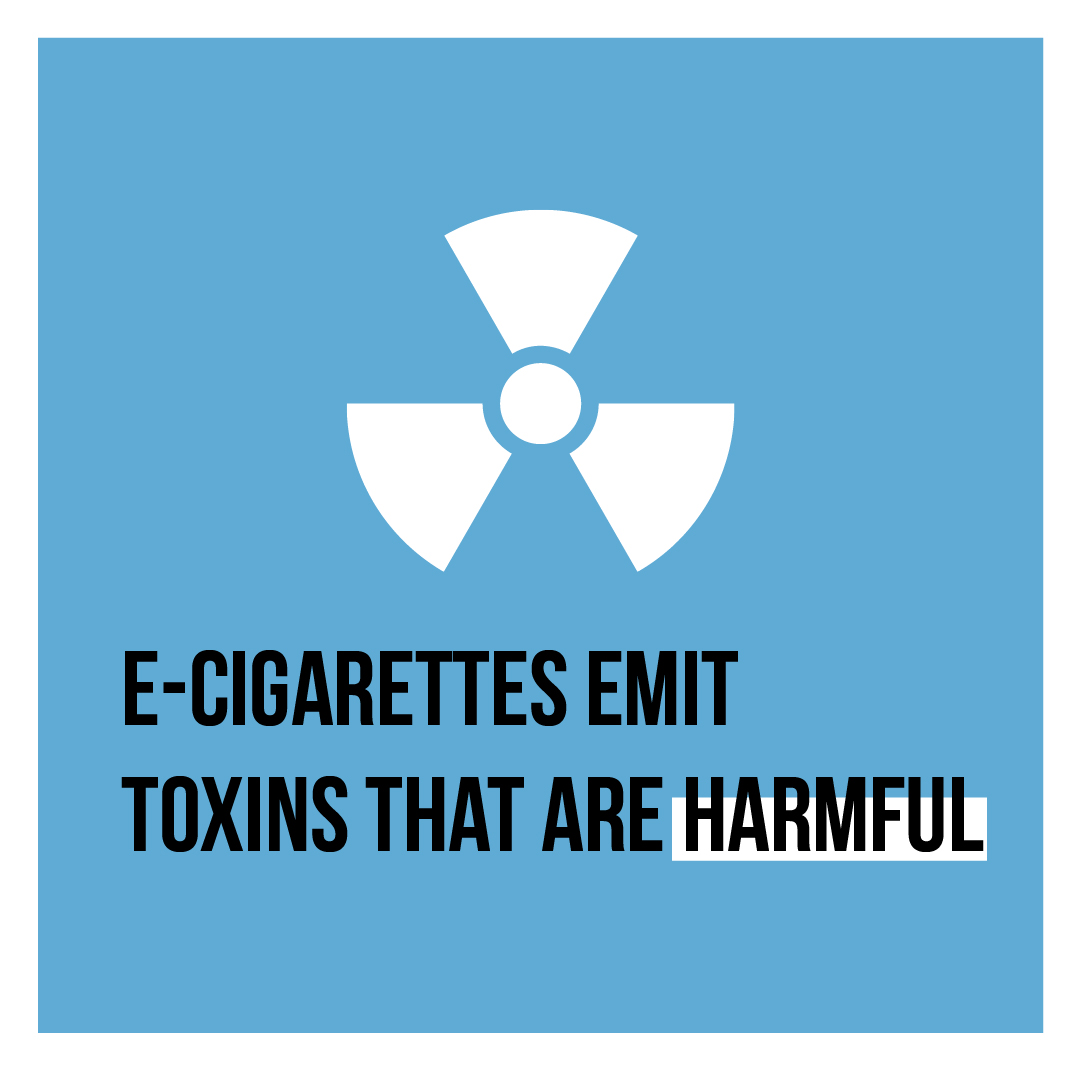 E-cigarettes emit toxins that are harmful
