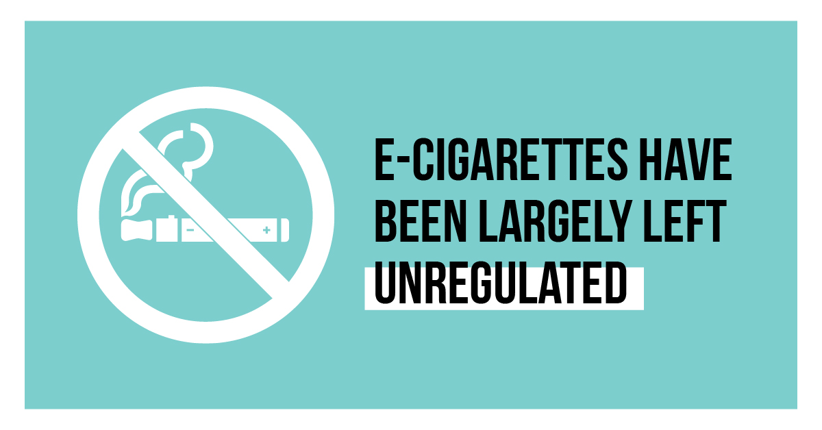 E-cigarettes have been largely left unregulated
